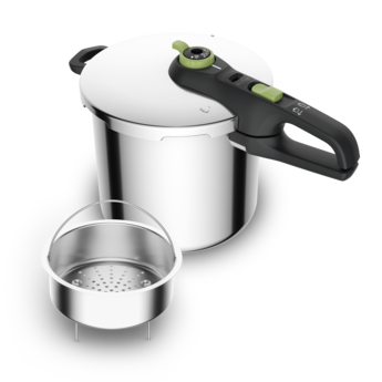 Olla a presión rápida Tefal P25844 SECURE TR, 8 litros, verde